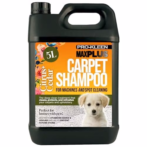 Pro-Kleen MAXPLUS Carpet Shampoo and Upholstery Cleaner in Black, 5 Litres – 1