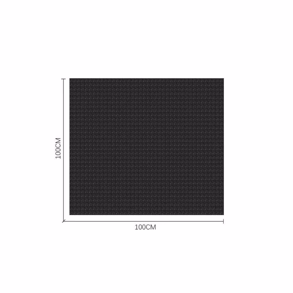 EONLION Anti-Slip Garage Flooring Sheeting Matting Rolls, Black, W: 100 cm, D: 100 cm – 2