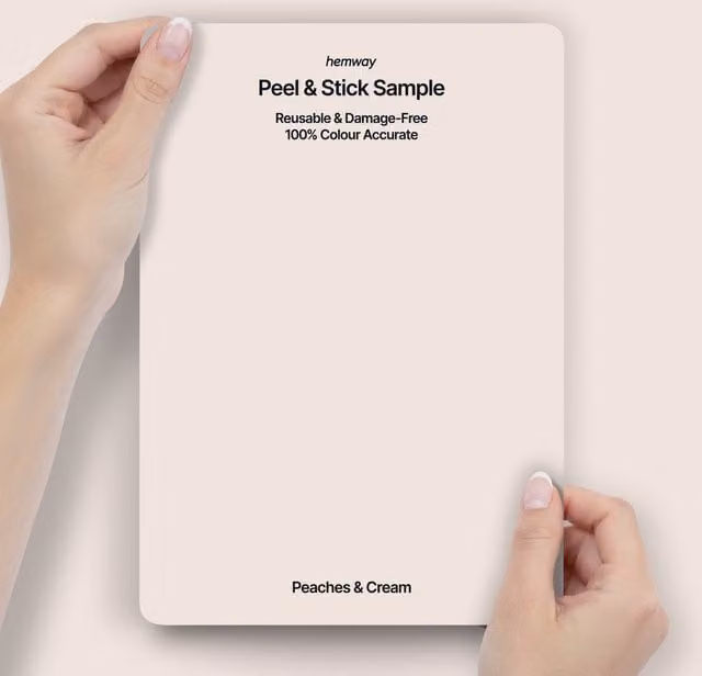 Hemway Chalk Based Furniture Paint A5 Sample in Peaches & Cream