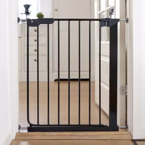 Safetots Super Narrow Black No-Drill Extendable Baby Stair Gate – 4