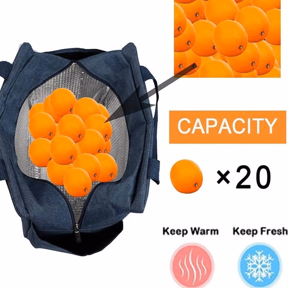 NESTLUNE Blue Insulated Thermal Lunch Bag, BPA Free, W: 100 cm, H: 15 cm – 5