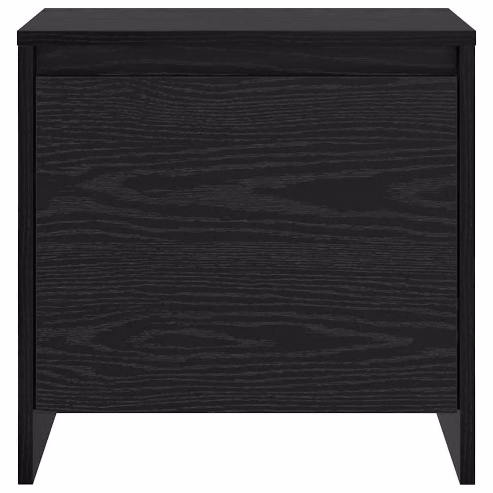 Berkfield Home Traditional Bedside Cabinet in Black Oak Engineered Wood, W/D/H: 34.0 x 34.0 x 44.5 cm – 5