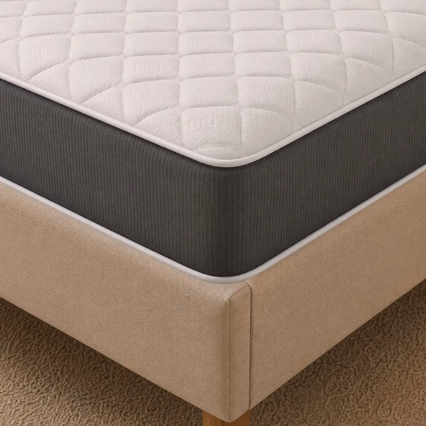 Starlight Beds 18cm Hybrid Memory Foam Spring Mattress, Soft Feel, Black, W/D/H: 150 x 200 x 18 cm – 2