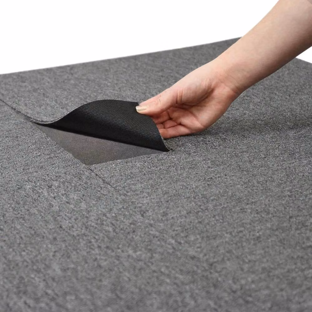 Monstershop Anthracite Grey Polypropylene Carpet Tiles, 10m2 – 4