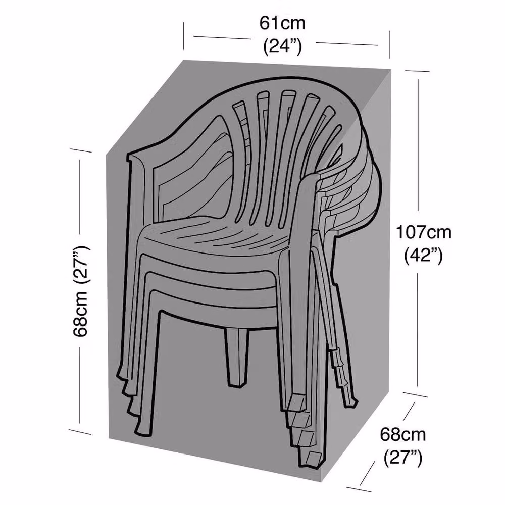 VOGREX Waterproof Green Stackable Dining Chair Cover – 3