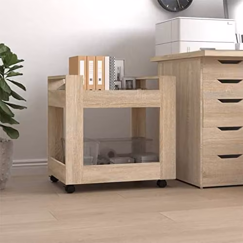 vidaXL Desk Trolley in Sonoma Oak Brown, W/D/H: 60 x 45 x 60 cm – 2