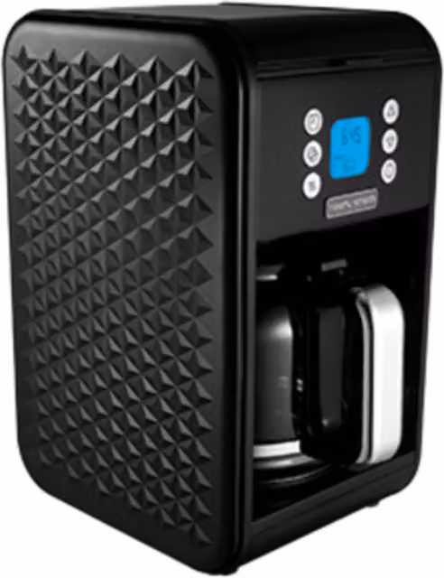 Morphy Richards Black Pour-Over Coffee Machine with Timer, 12 Cup Capacity, Black