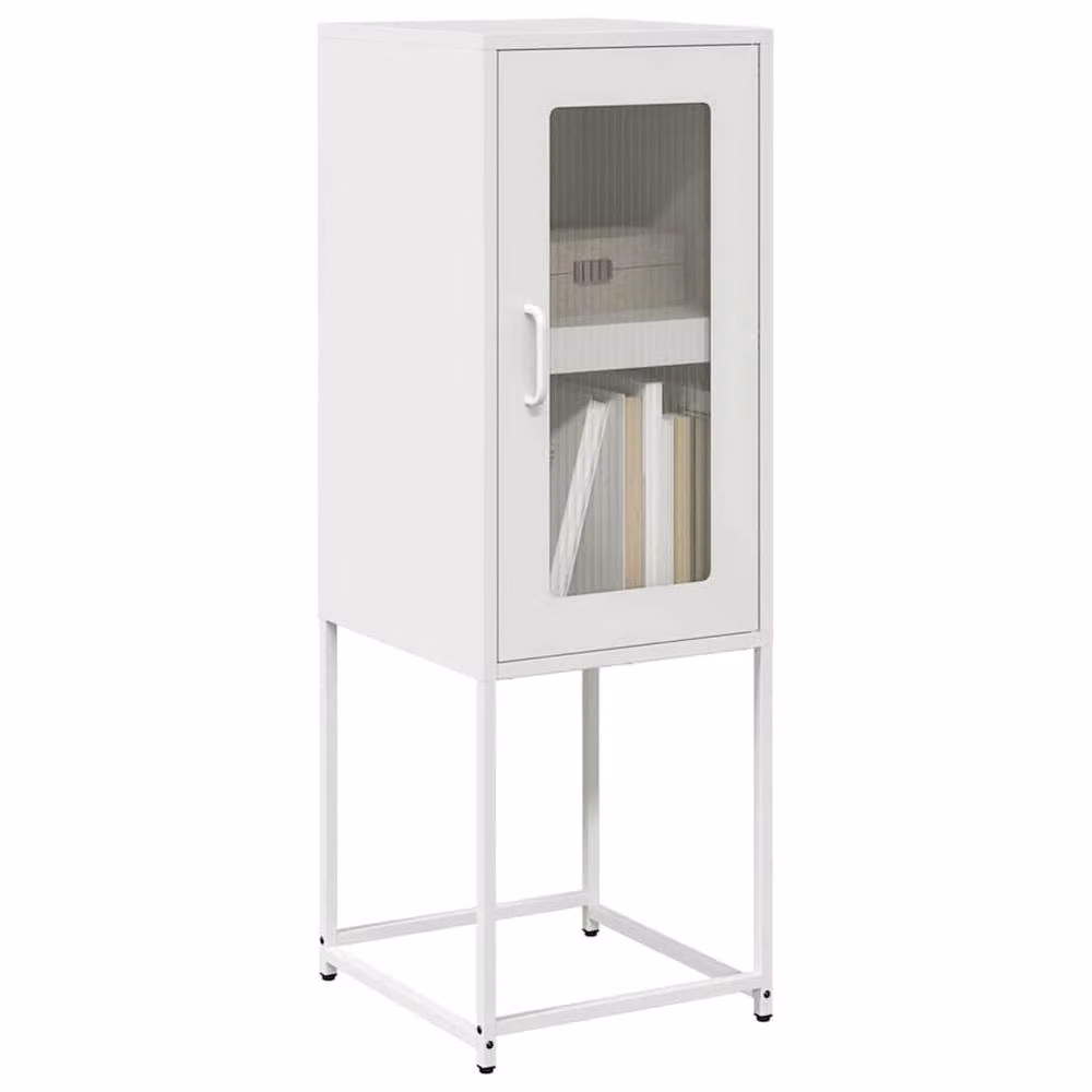 Berkfield Home White Metal Sideboard W/D/H: 36 x 39 x 107 cm – 2