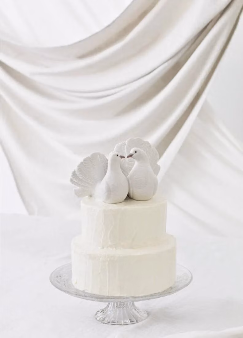 Lladró Couple of Doves White Porcelain Figurine
