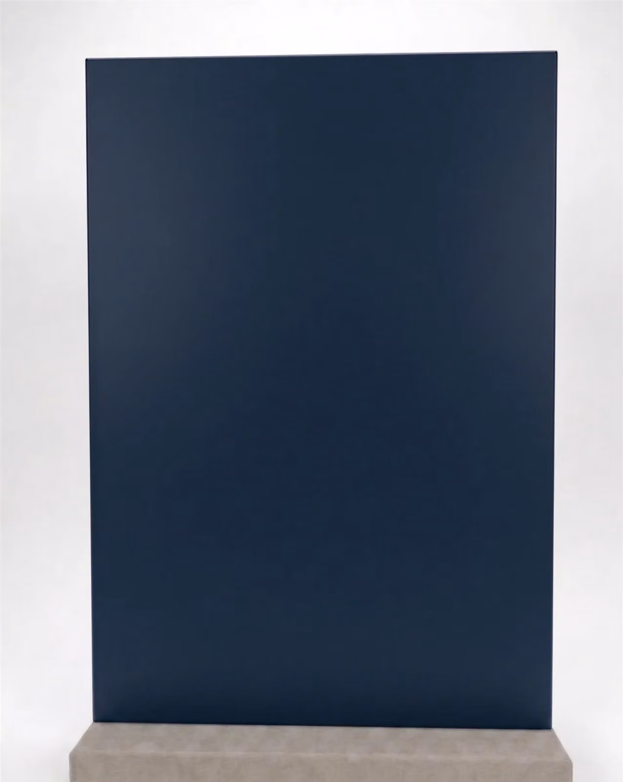 Matt Indigo Blue 18mm Kitchen Cabinet Door Replacement Front with 350mm Gola Handleless Design