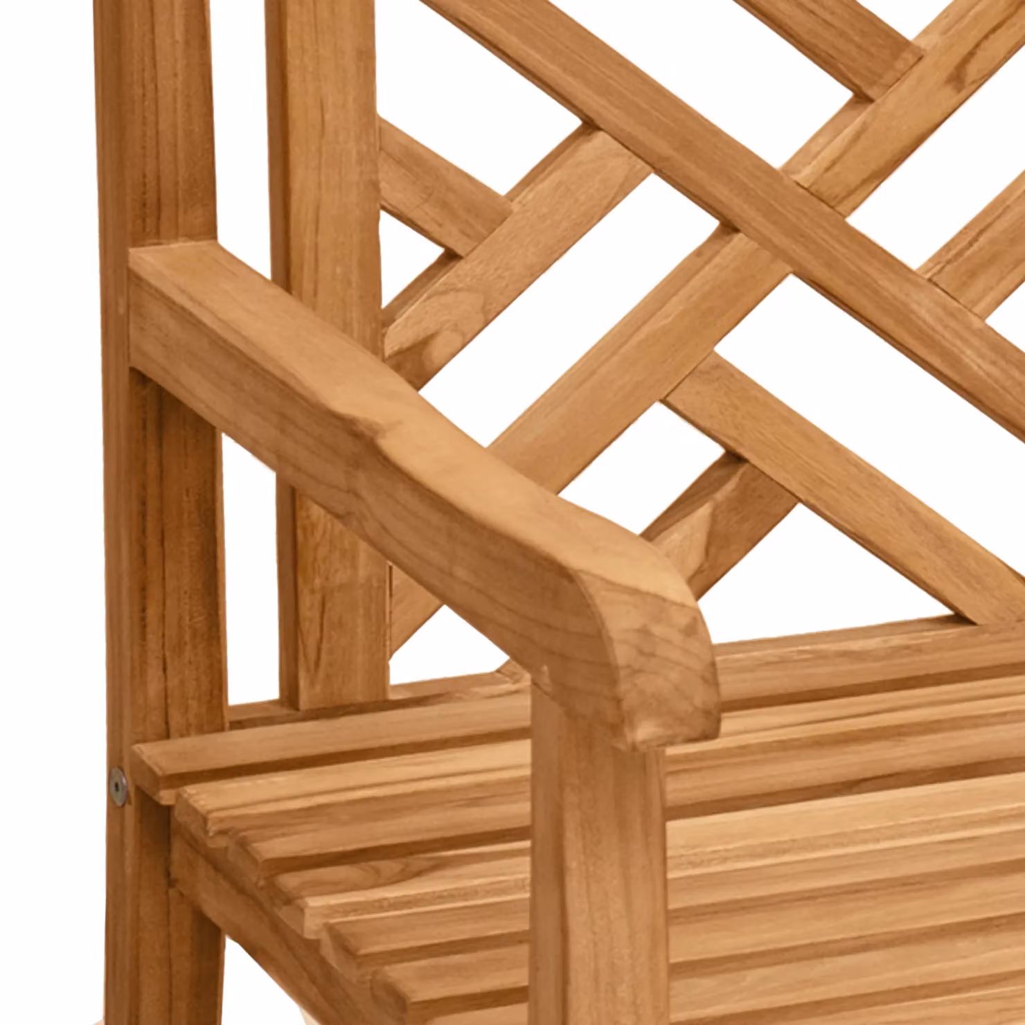 Berkfield Home Brown Solid Teak Wood Outdoor Chairs with Lattice Shelf and Storage – 4