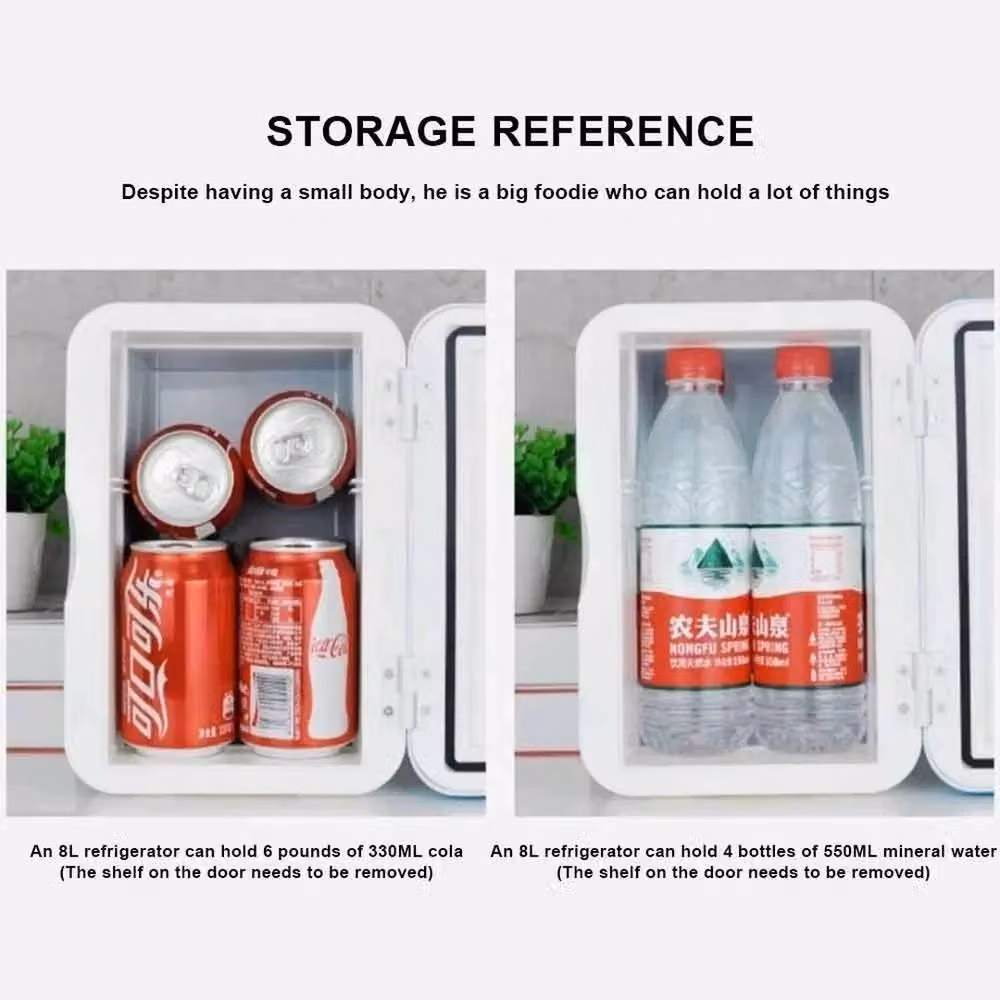 EONLION 8L Portable Mini Thermoelectric Table Top Cooler in White – 3