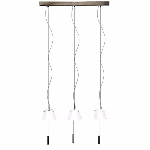 Netlighting Linea Verdace Virgin 3 Light Straight Bar Pendant Ceiling Light in Bronze