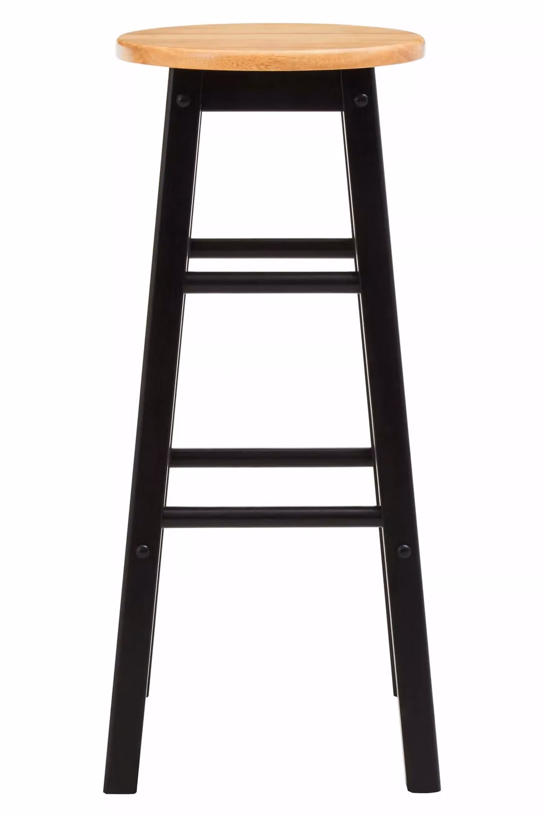 Orsina Industrial Grey and Black Wood Bar Stool for Kitchen and Dining Rooms – 3