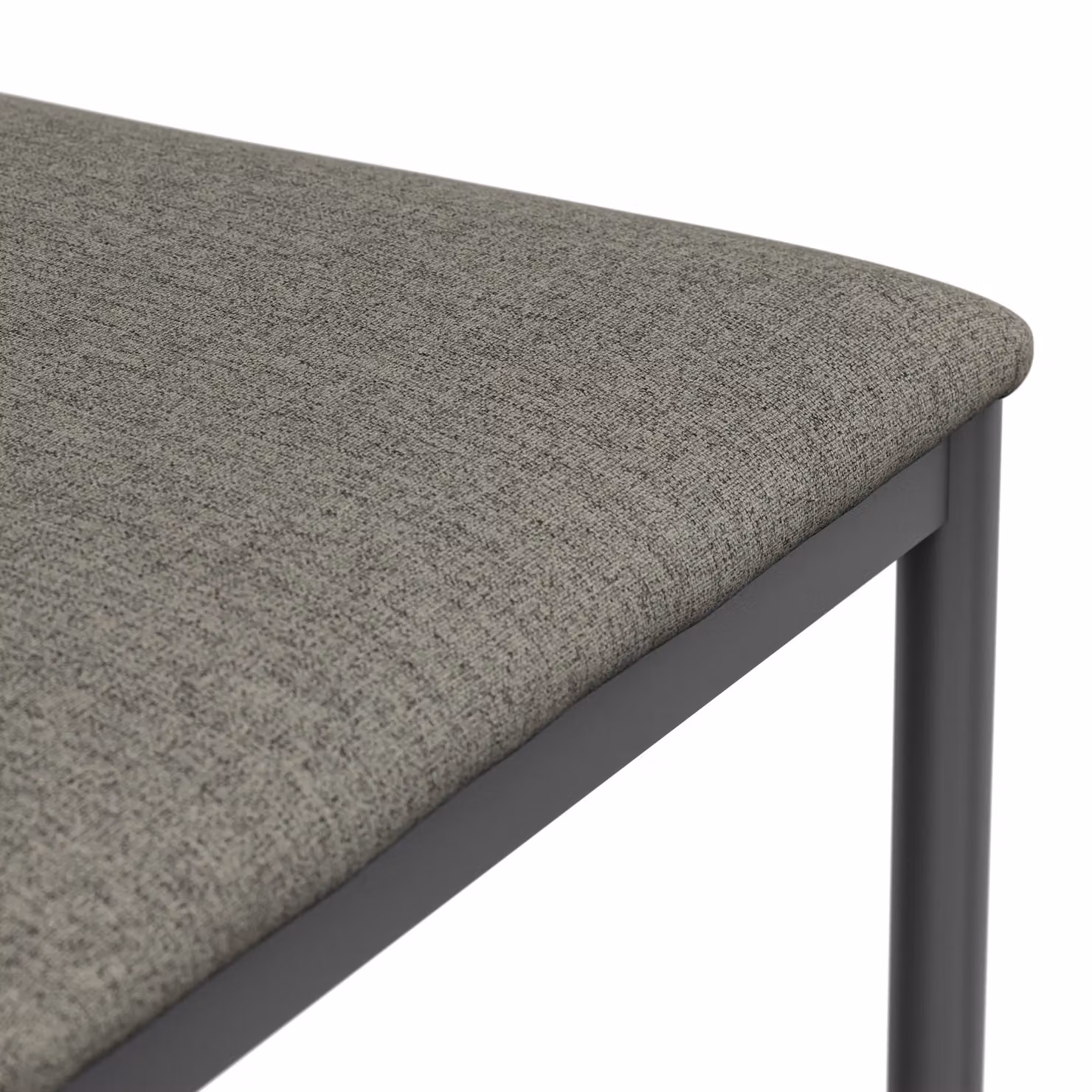 More4Homes Monza Set of 6 Fabric Dining Chairs in Grey with Metal Legs – 3