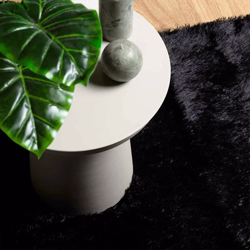 Berkfield Home NAVARRA Shaggy High Pile Rug, Black, W: 130 cm x D: 200 cm – 6