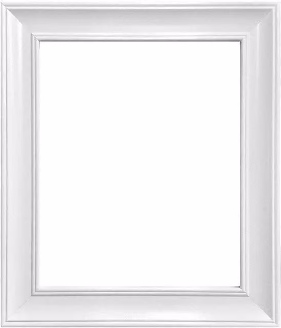 Frames by Post Scandi Single Rectangular Photo Frame in White, W/H: 35.56 x 27.94 cm