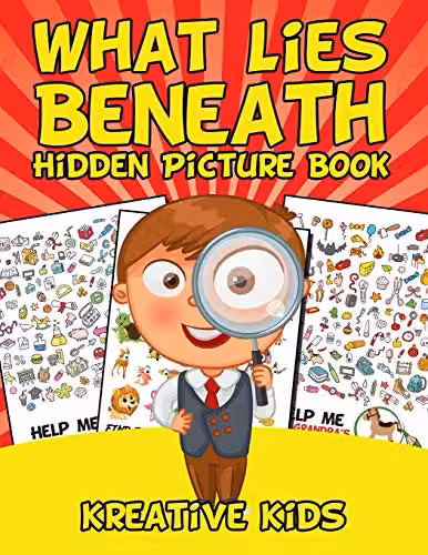 Kreative Kids What Lies Beneath Hidden Picture Book, Multicolour