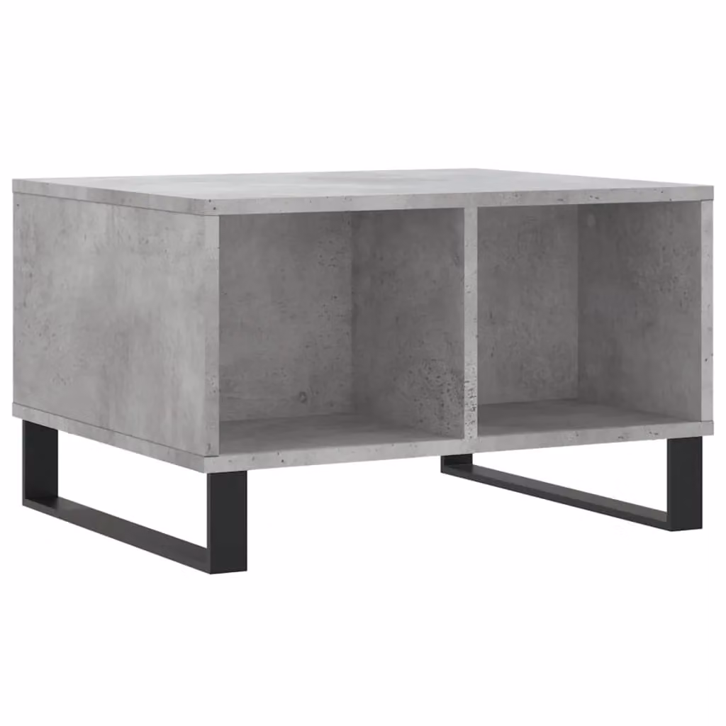 Berkfield Home Modern Grey Concrete Effect Coffee Table, W: 60 cm, D: 50 cm, H: 36.5 cm – 2