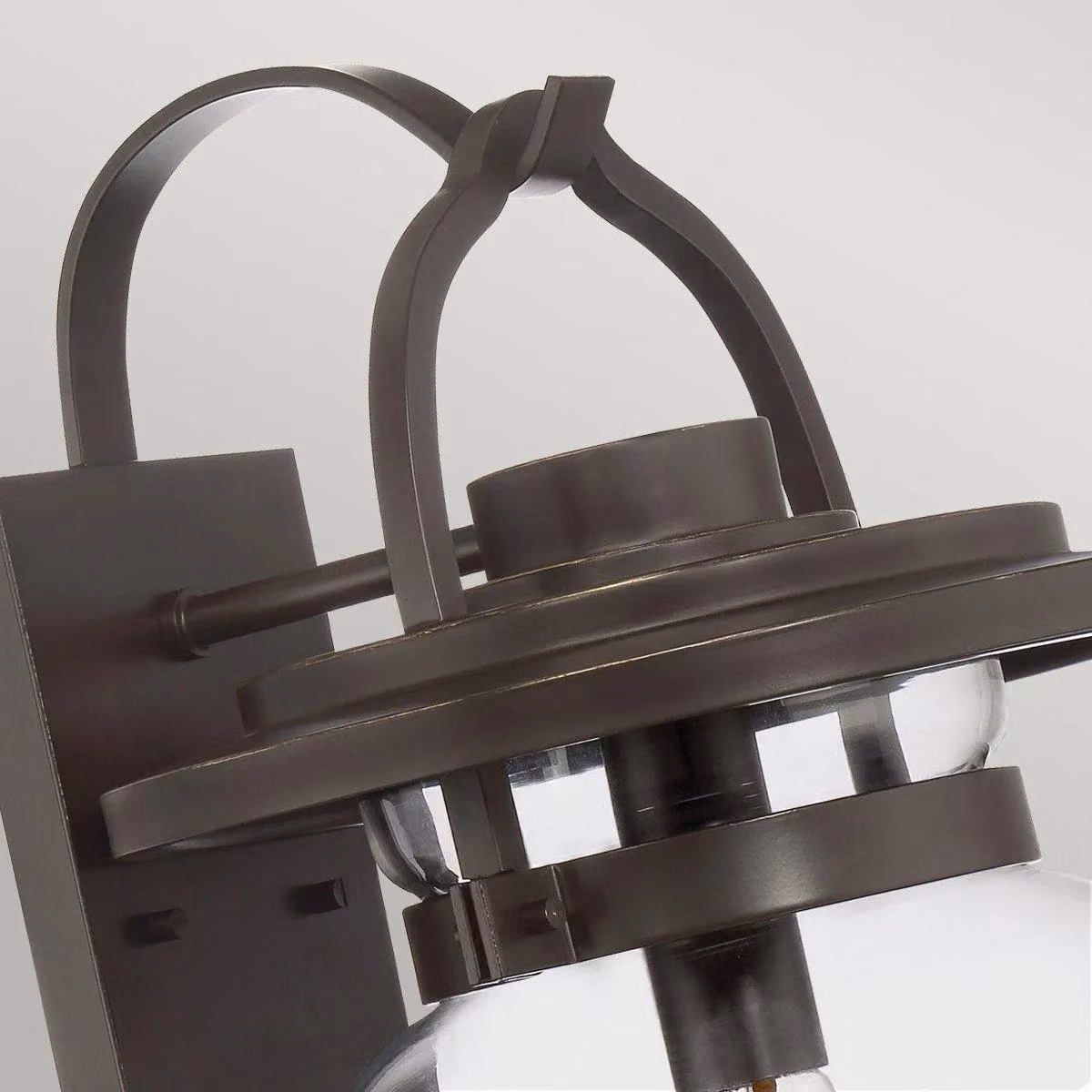 Quoizel Lasalle Outdoor Wall Lantern in Western Bronze and Brown with Transparent Glass, IP44 Rated – 2