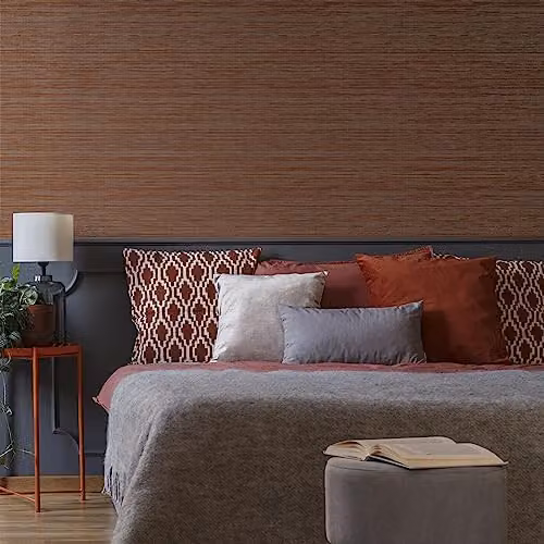 Graham & Brown Boutique Gilded Texture Ruby Wallpaper in Red Abstract Design – 2