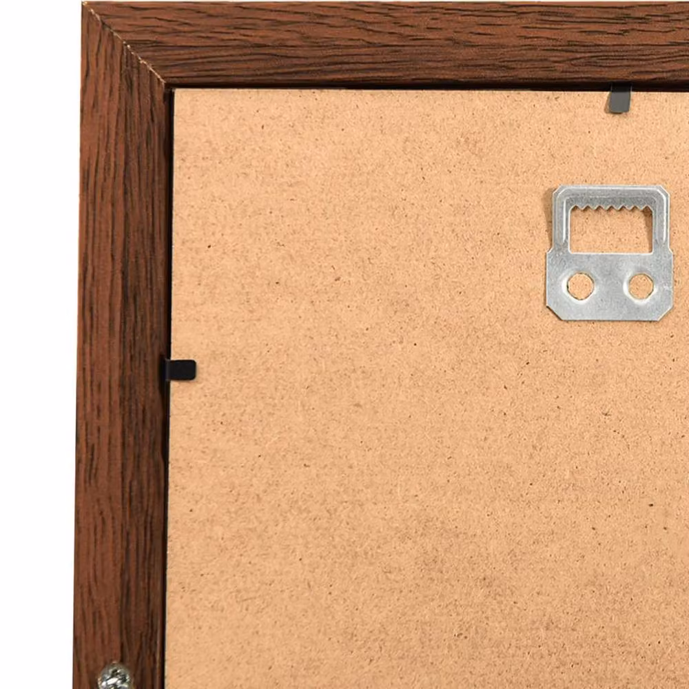 Berkfield Home Modern Rectangular Collage Photo Frame for 10 Pictures, Dark Brown – 5