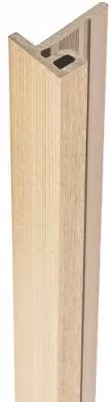 Ecoscape WPC Composite Slatted Cladding End Trim, 3.6m, Light Oak Brown and Beige