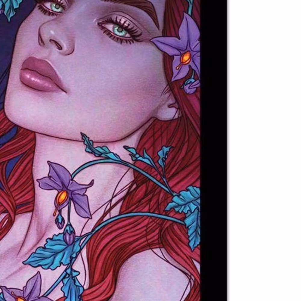DC Comics Poison Ivy Eyes Framed Purple Paper Poster – 2