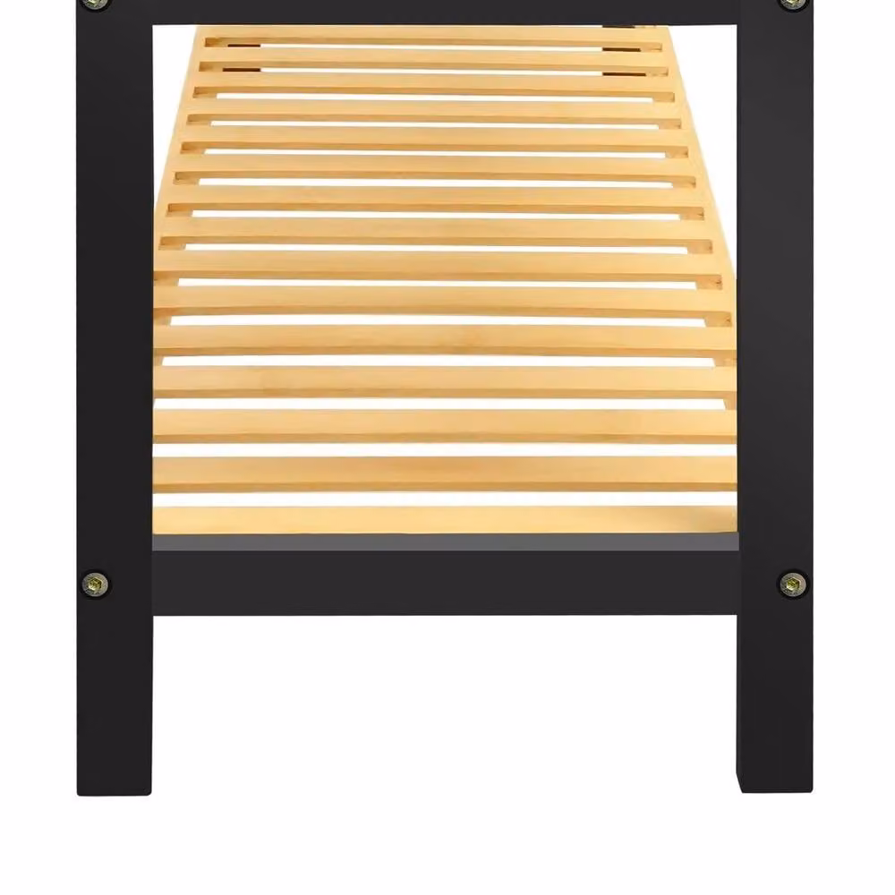 FORGEVIO 3 Tier Bamboo Wooden Shoe Rack in Beige, W: 50 cm – 3