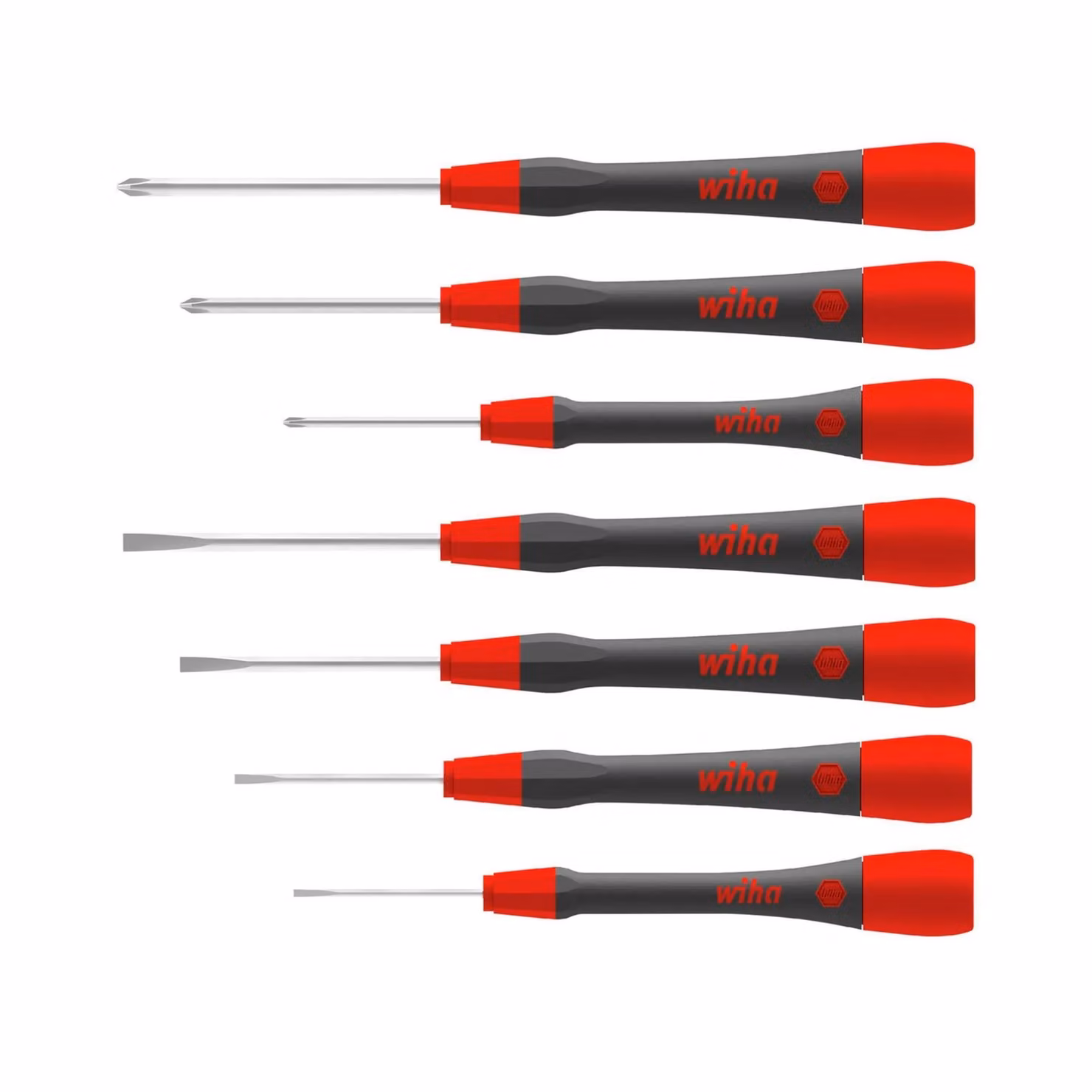 Wiha Picofinish Sl ph Fine Screwdriver Set, 7 Piece, Red and Multicolour – 2