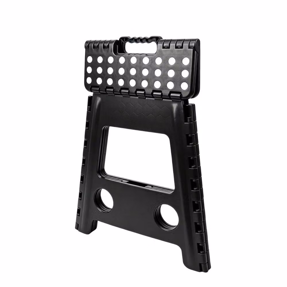 EONLION KitchenSteps Folding Step Stool, Anti-Slip Collapsible Plastic Stool in Matt Black – 4