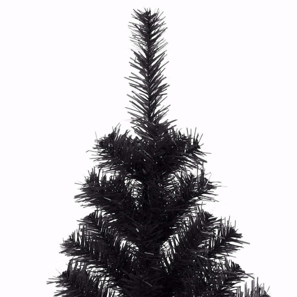 Berkfield Home Modern Artificial Christmas Tree in Black with Stand, Height: 180 cm – 4