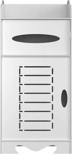 Kelvenix Modern Waterproof Freestanding Bathroom Storage Cabinet in White