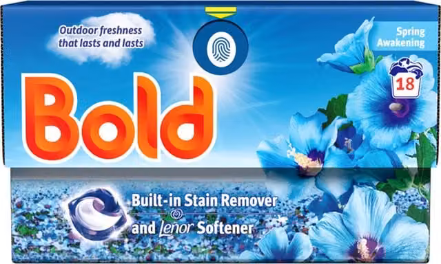 Bold All in 1 Spring Awakening Pods in Blue, 18 Count
