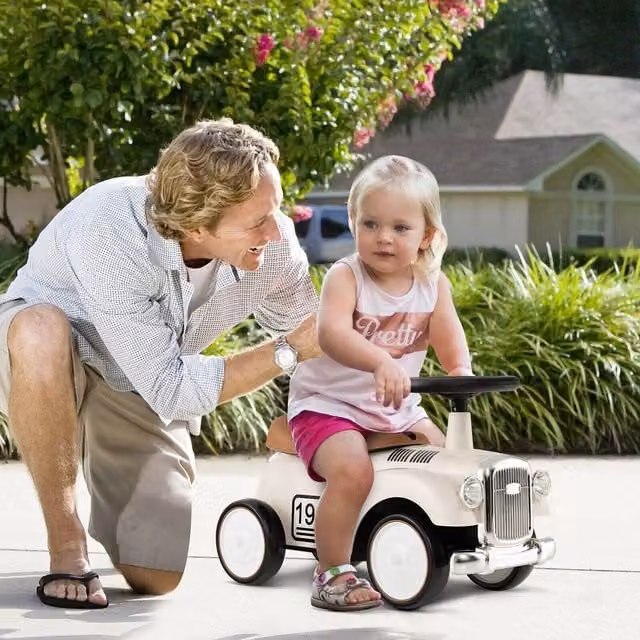 Costway Ride On Car Toddler Sliding Walker with Motor in White