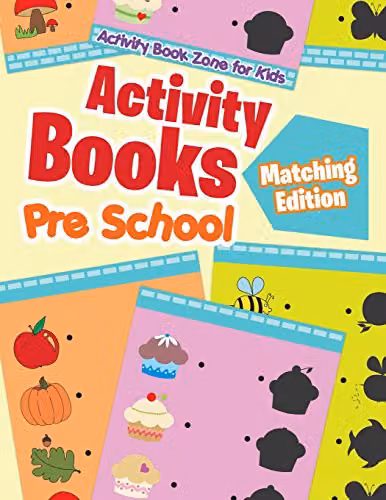 Activity Book Zone for Kids Matching Edition Multicolour Paper Activity Book, W: 27.94 cm, H: 21.59 cm