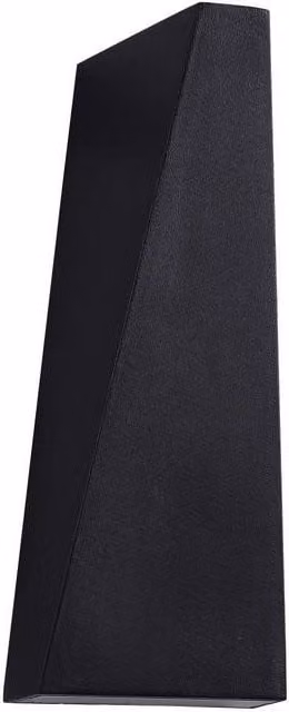 Netlighting Times Square Integrated LED Wall Lamp in Black, IP54 Rated, Warm White – 1