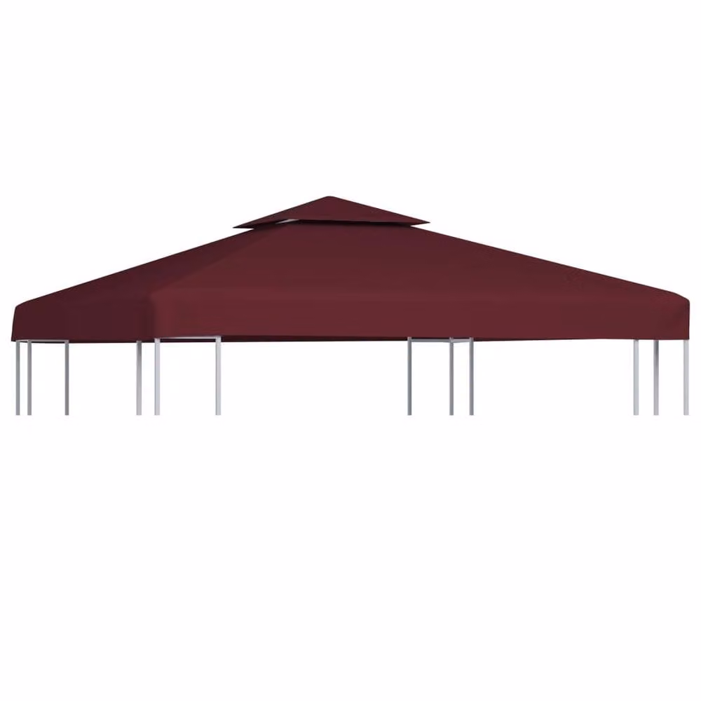 Berkfield Home 2-Tier Gazebo Top Cover, Red, W x D: 3 x 3 m – 2