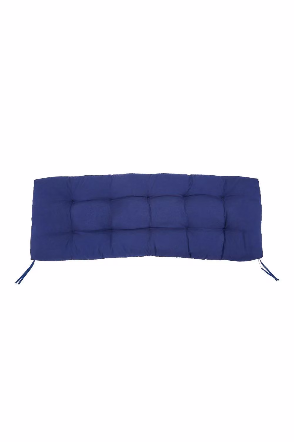 H&O Direct Navy Blue Polyester Rectangular Bench Seat Cushion, W: 130 cm, D: 50 cm – 2
