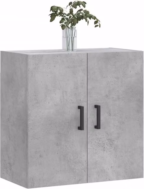Berkfield Home Wall Mounted Cabinet in Concrete Grey, W/D/H: 60 x 31 x 60 cm – 1