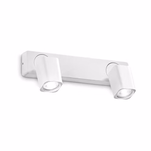 Netlighting Rudy 2 Light Twin Adjustable Ceiling Spotlight in White