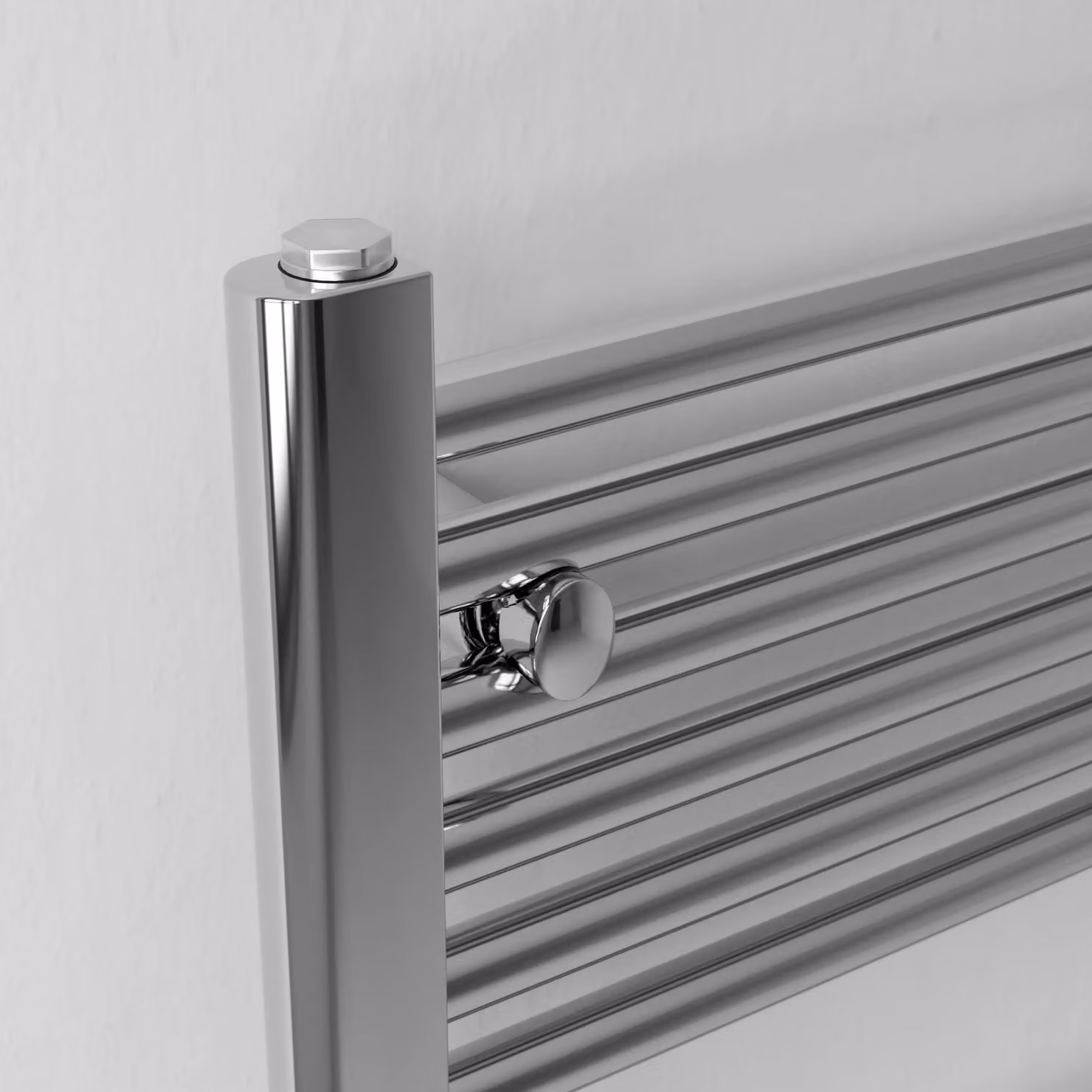 Agadon Grace Towel Radiator in Metallic Silver, W: 60 cm, H: 120 cm – 3