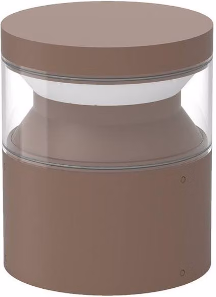 Netlighting Boeing LED Outdoor Pedestal Light, Brown, 3000K Warm White, IP65, H 15 cm – 3