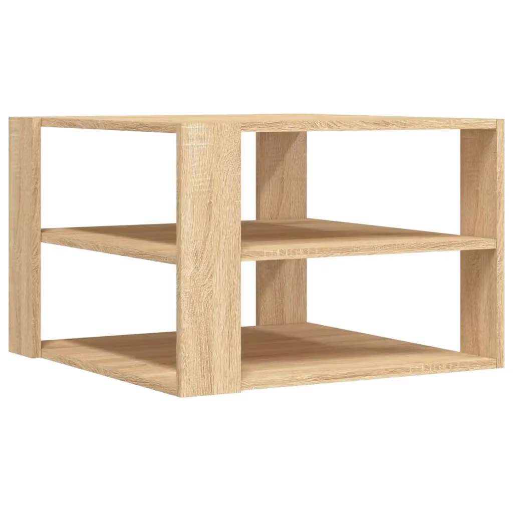 Berkfield Home Sonoma Oak Coffee Table, Brown, W/D/H: 59.5 x 59.5 x 40 cm – 2
