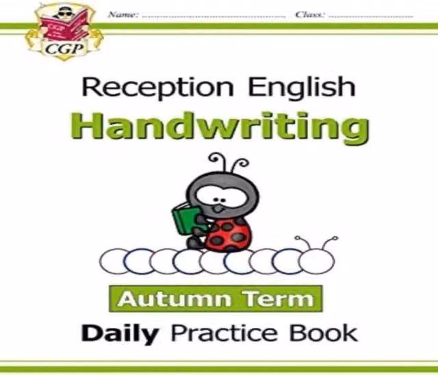 CGP Books Reception Handwriting Daily Practice Book Autumn Term Multicolour Paperback