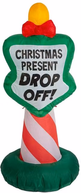 VFM e-Store Christmas Sign Inflatable Decoration, Multicolour, H 122 cm x W 55 cm x D 55 cm – 1
