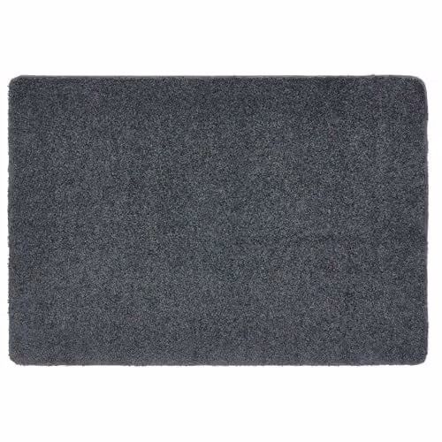 My Mat Anthracite Grey Rectangular Non-Slip Washable Shaggy Rug W/D/H: 140 x 200 cm – 1