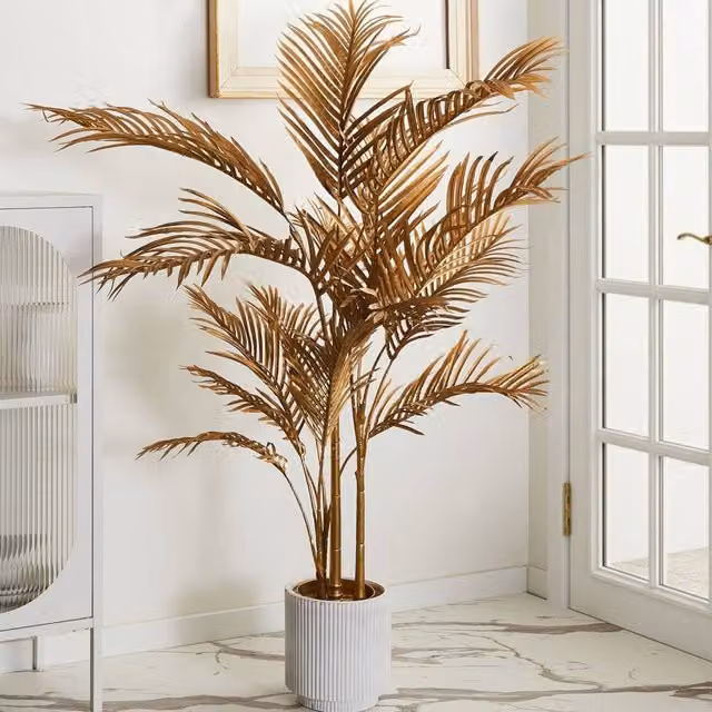 Wyld and Coco Gold Faux Palm Tree, 160cm Height – 1