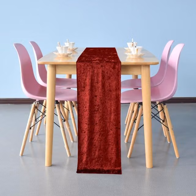 Trimming Shop Red Diamond Velvet Table Runner