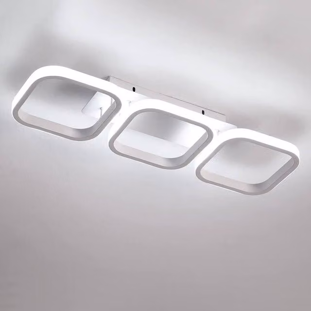 Goeco 32W LED Square Modern Ceiling Light in White